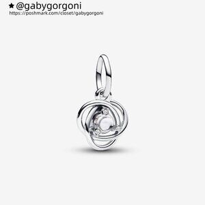 Pandora Clear Eternity Circle Dangle Charm